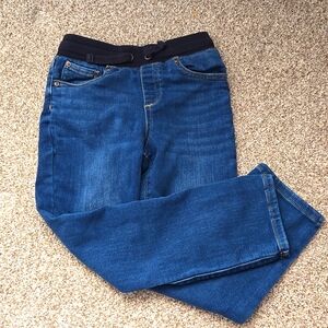 Boys size 6 soft jeans with elastic waist